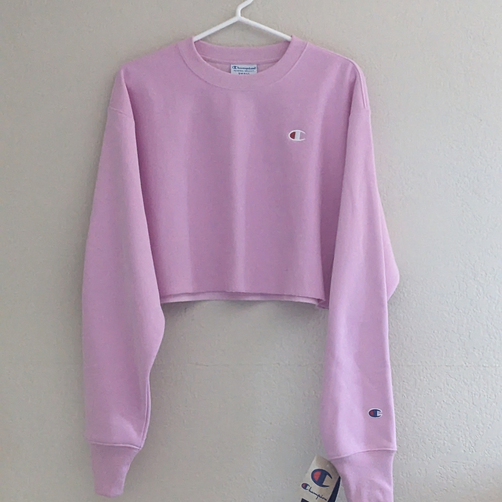 Champion Lilac Cropped Hoodie